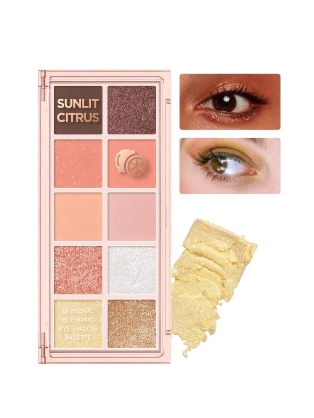 Peach C Eye Shadow Palette in Sunlit Citrus New